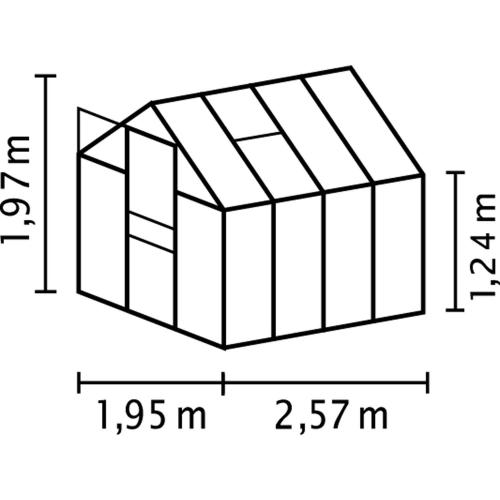 skleník VITAVIA VENUS 5000 PC 6 mm čierny
